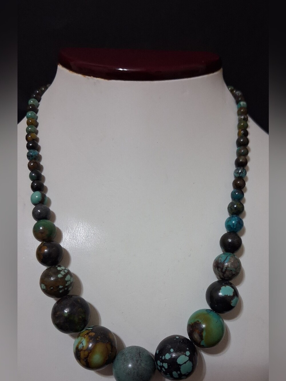 Jay King Mine Finds DTR .925 Turquoise Graduated Bead Necklace & Earring Set